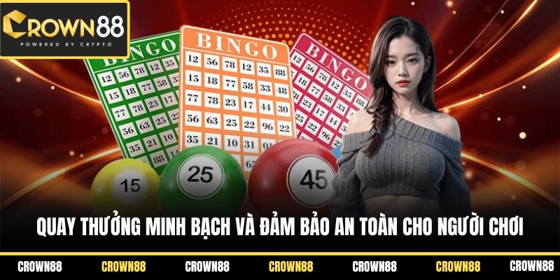 Quay thưởng minh bạch và đảm bảo an toàn cho người chơi